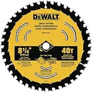 DEWALT Circular Saw Blade, 8 1/4 Inch, 40 Tooth, Cross Cutting (DWA181440)
