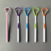 5 Tongue Scraper Cleaner Adults Kids Oral Hygiene Scrapers Bad Breath Cure Tool