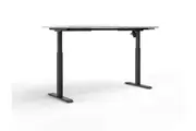 OL Quick Stand Desk in White Top with White Base