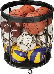 Soccer Mesh Equipment Ball Cart, Ball Storage Organizer, Sporting Accessories. Garage Organizer Net for Basketballs, Volleyballs Soccer Storage Rack Sport Equipment Organizer Storage Mesh