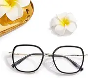 [Saraudy] Lightweight Prescription Glasses Frame for Women and Men, 3320 Glasses Frame with No Degree for Driving, Walking