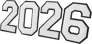 [TOKIDNY] 4pcs 2026 Number Patches Sew Iron On Applique Decorative Repair Patch DIY Crafts Accessories for Students Clothing Jacket Backpack Hat