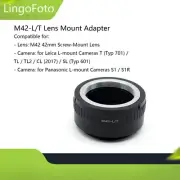 M42-L/T Lens Mount Adapter Ring for M42 Lens to for Leica L TL SL Mount Camera
