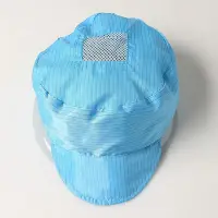 在飛比找Yahoo!奇摩拍賣優惠-批發 批發 現貨東莞工廠直銷防靜電小工帽 無塵車間帽子 藍白