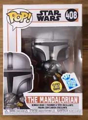 Funko Pop Star Wars- The Mandalorian 408, FUNKO INSIDER EXCLUSIVE + G.I.T.D