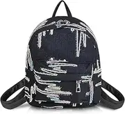 [AfitLulu] Women Backpack Lightweight Fashion Ladies Backpack with 2 Zippered Pockets, Women's Fashion Backpacks Casual Small Daypack Ladies Handbag with Adjustable Strap