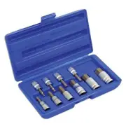 Laser Tools Hex Socket Bit Set 3/8"D, 1/2"D 10pc 3656
