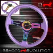 For Bmw 6 Bolt Hole Purple Trim Neo Chrome Steering Wheel 3 Spokes Godsnow (for: Lexus)