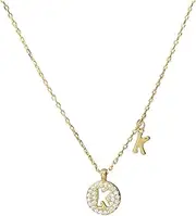 [ZhuyuanSD] Simple letter K necklace niche design light luxury clavicle chain