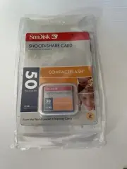 SanDisk Shoot & Store 32MB Compact Flash Card 50 Pictures Compactflash + Sealed