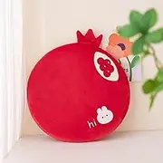 champracer Round Chair Cushion Children, Cartoon Round Cushion, Chair Cushion Thick Chair Cushion, 40 cm Memory Foam Seat Cushion Chair Seat Cushion with Removable Cover, Cartoon Animal Seat Cushion
