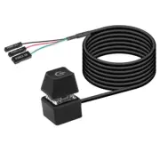 Desktop Computer Power Button Switching External Starter Button with Cord 1.8M
