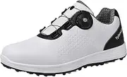 [JiuQing] Men's Spikeless Golf Shoes Outdoor Anti Slip Walking Sneaker Breathable Casual