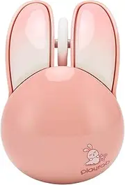 Cute Bunny Wireless Mouse, 2.4G Portable Optical Mice Computer Mouse with Adjustable DPI, Cordless Mouse Small Silent Mouse for Laptop Desktop PC (Sakura)