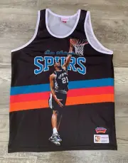 Mitchell & Ness NBA San Antonio Spurs Tim Duncan Sublimated Player Tank Jersey