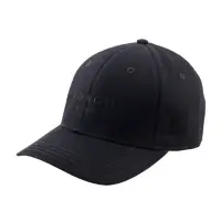 在飛比找momo購物網優惠-【COACH】刺繡標誌棉質棒球帽(黑色)