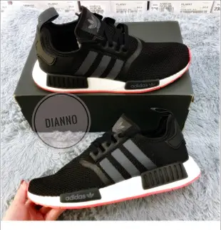 帝安諾-出清 Adidas NMD R1  限量 女鞋 男鞋  黑紅 黑白 紅底 粉紅 CQ2413 BB7588