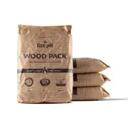 TIKI Easy Start Fire Pit Wood Packs – 30-Min Burn, Smokeless Hardwood Pellets