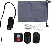 4K Cat Collar Camera IPS Touch Screen HD Pet Camera Small Action Sport Dog Cam Magnetic Clip Back Shake Proof (Black)