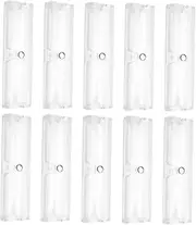 BESTYASH 10Pcs Glasses Storage Box Transparent Snap Buckle Display Cases for Sunglasses and Glasses Durable Organizer for Easy Access and Neat Storage