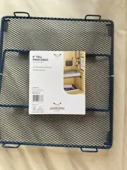 New U Brands Blue Locker Style 8" Tall Metal Mesh Shelf 11" Long x 10" W x 8" H