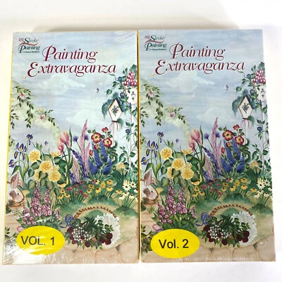 One Stroke Painting Donna Dewberry Painting Extravaganza Volumes 1 and 2 New