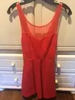 BCBGeneration Mesh Red Ribbon Dress Size 2