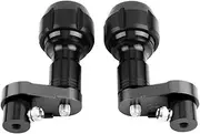 Fairing Guard Crash Slider, Motorcycle CNC Aluminum Alloy Frame Fairing Guard Crash Slider Falling Protector for Kawasaki Ninja 400 2018 (Black)