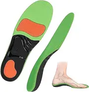 [Rhoyee] Orthotic Arch Support Shoe Insoles, Plantar Fasciitis Inserts for Flat Feet, Heel Pain Relief Cushioning Inner Soles for Men Women, Athletic Running Walking Sports Comfort Insoles (M)
