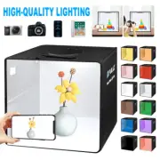 PULUZ LED Photo Light Box Tent Cube Studio Photography 40cm & 12Color Backdrop