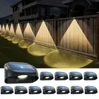 Solar Fence Lights Outdoor Waterproof, Decorative Deck Lights with Warm White...