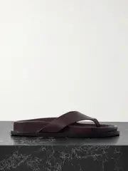 [ST. AGNI] ST. AGNI - Leather Flip Flops - Burgundy - IT39 IT 39 Burgundy