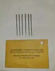 Merribee Needlecraft Co. Needlepoint And Tapestry Size 18 Needles 6 Count