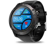 Pro Full Round Touch Long Standby Real-time Weather Optical Heart Rate Tracking Monitor-BLACK