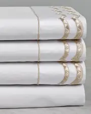 Maurizio Italy Double Scallop Sheet Set