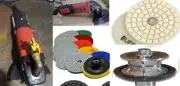 Wet Polisher V40 Full Bullnose Router Bit 45 granite stone concrete polish pad