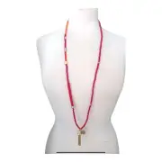 CHICOS "POSEY TASSEL" NECKLACE 30"