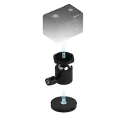 Rubber-Coated Magnetic Mount for GoPro and Small Cameras