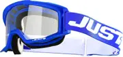 Just1 Vitro Motocross Goggles, white-blue for Men One Size White Blue