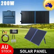 12V 200W Folding Solar Panel Blanket Flexible Mono Mat Completed Kit With Legs