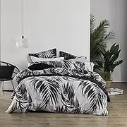 Logan & Mason Cayman Charcoal Quilt Cover Set, Single Bed