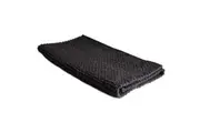 Gainsborough Hampton Cotton Cable Knit Bath Mat- Charcoal