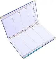 Undated Weekly Planner Notebook Monthly Planner Spiral Binding for School and Work