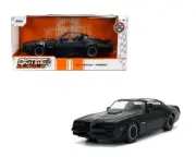 1977 Pontiac Firebird T/A Trans Am Matt Black Bird Graphic Hood 1/24 Jada 34038
