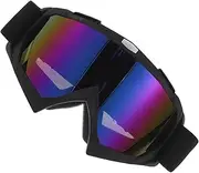 MOBUTOFU Dirt Bike Goggles Men's Motorcycle Accessory Bike Glasses Retro Helmets Windproof Comfortable Clear Lenses