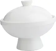 Ciieeo European Dessert Cup with Cover Airtight Sugar Water Bowl for Stewed Eggs Bird Nest Delicacies for Snacks Elegant Serving Bowl