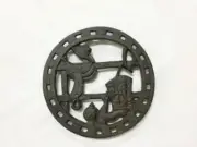 Western Kitchen Trivet Cowboy Boots and Hat Cast Iron New