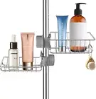 Sink Caddy, Shower Caddy Stainless Steel Bathroom Accessories Organiser, Include