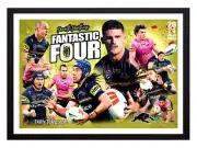 Framed 2024 Penrith Panthers NRL Premiers Poster - Nathan Cleary - 45 x 32cm