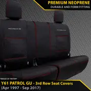 Nissan Patrol GU Y61 Wagon - GP6 Premium Neoprene 3rd Row Seat Covers (Made to Order)